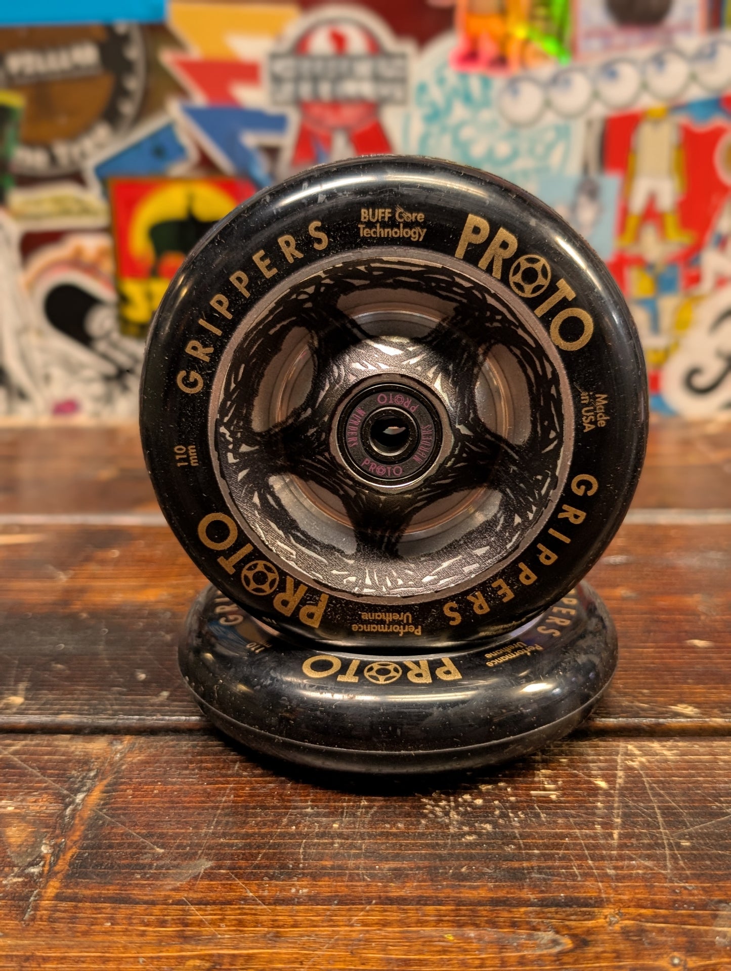 Proto - "Catalyst" grippers wheels (black/chrome)