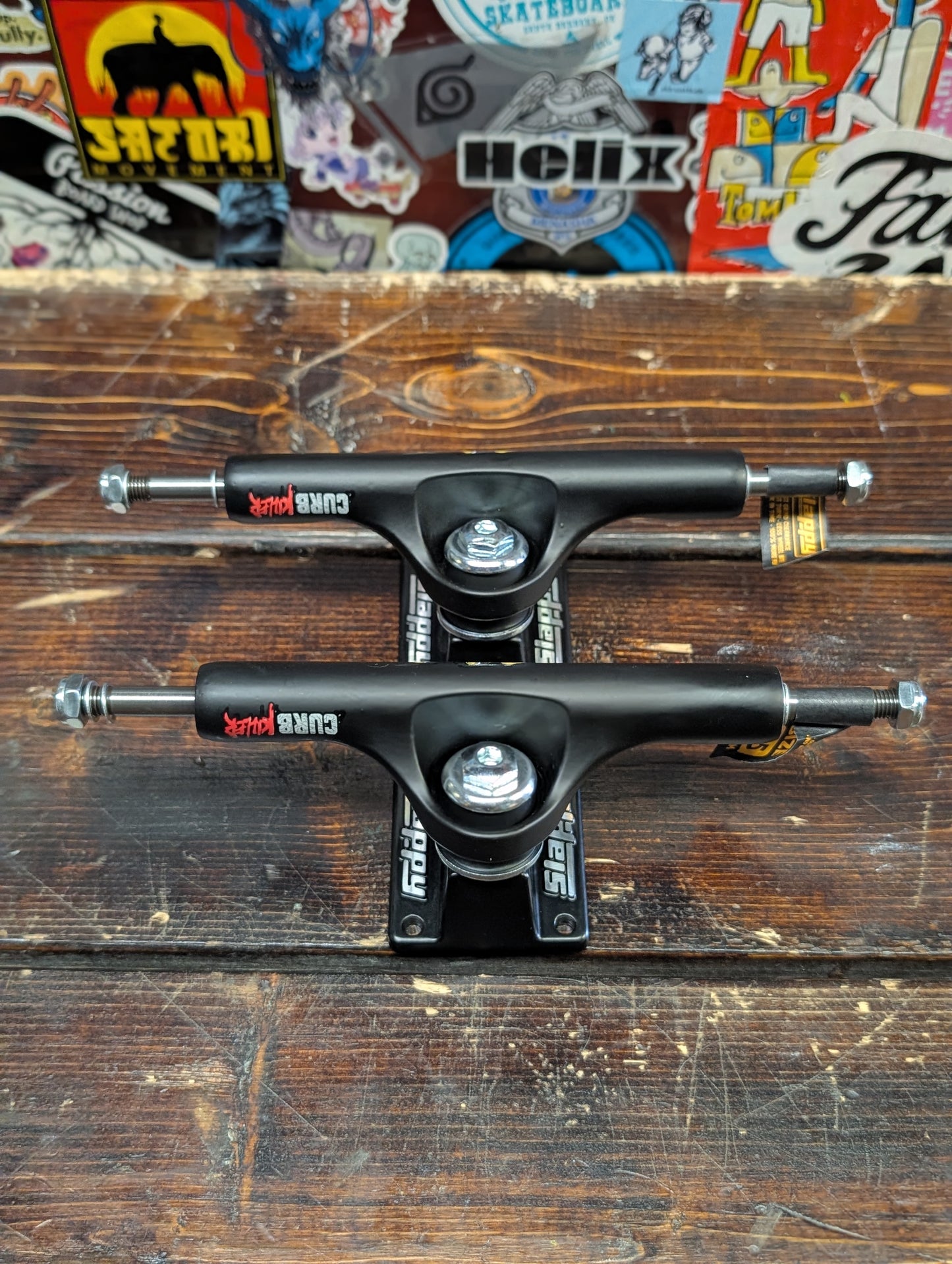 Slappy - ST1 Curb Killer trucks (black) 8.5"