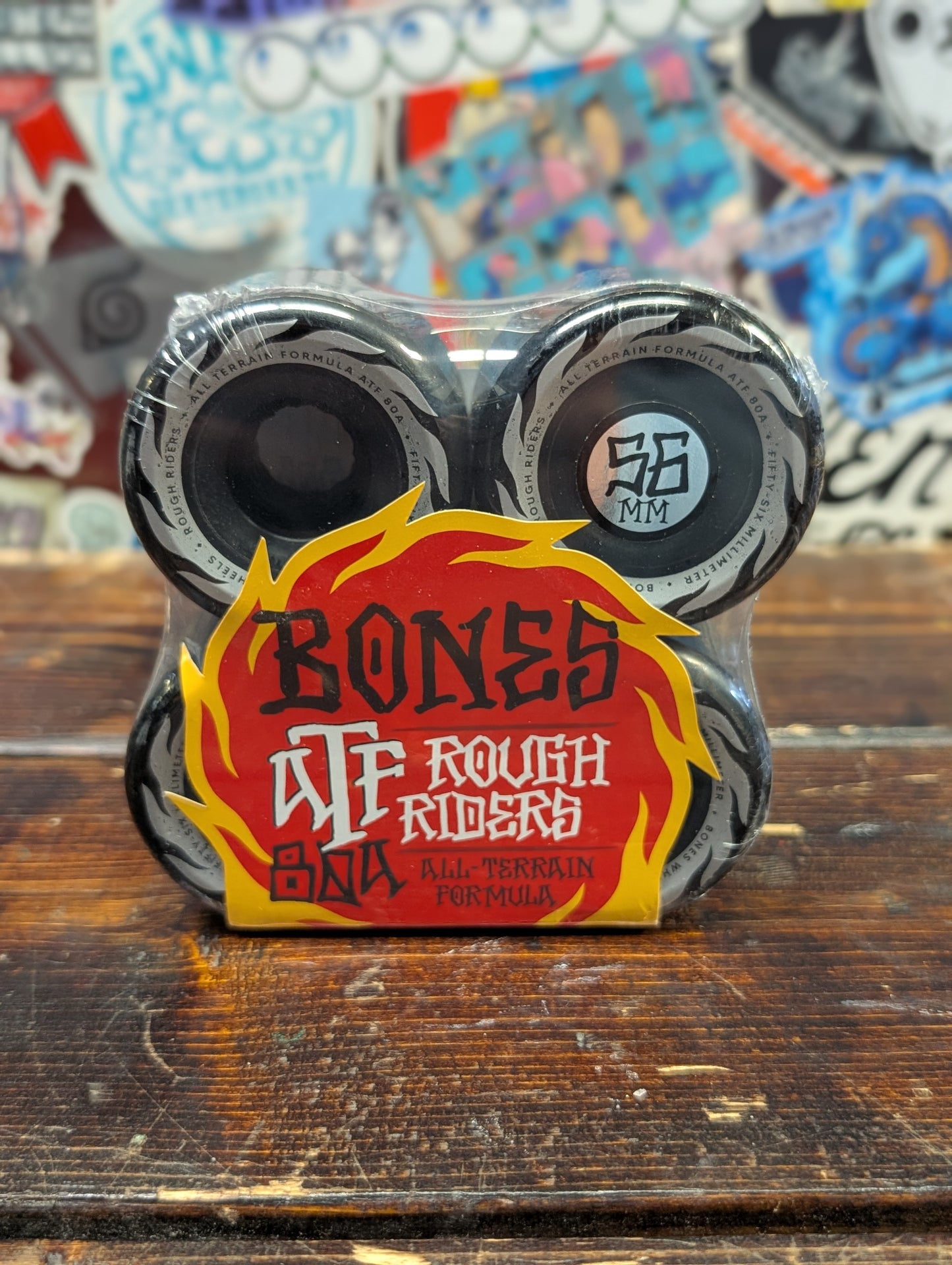 Bones - Rough Riders atf wheels (black) 56mm 80a