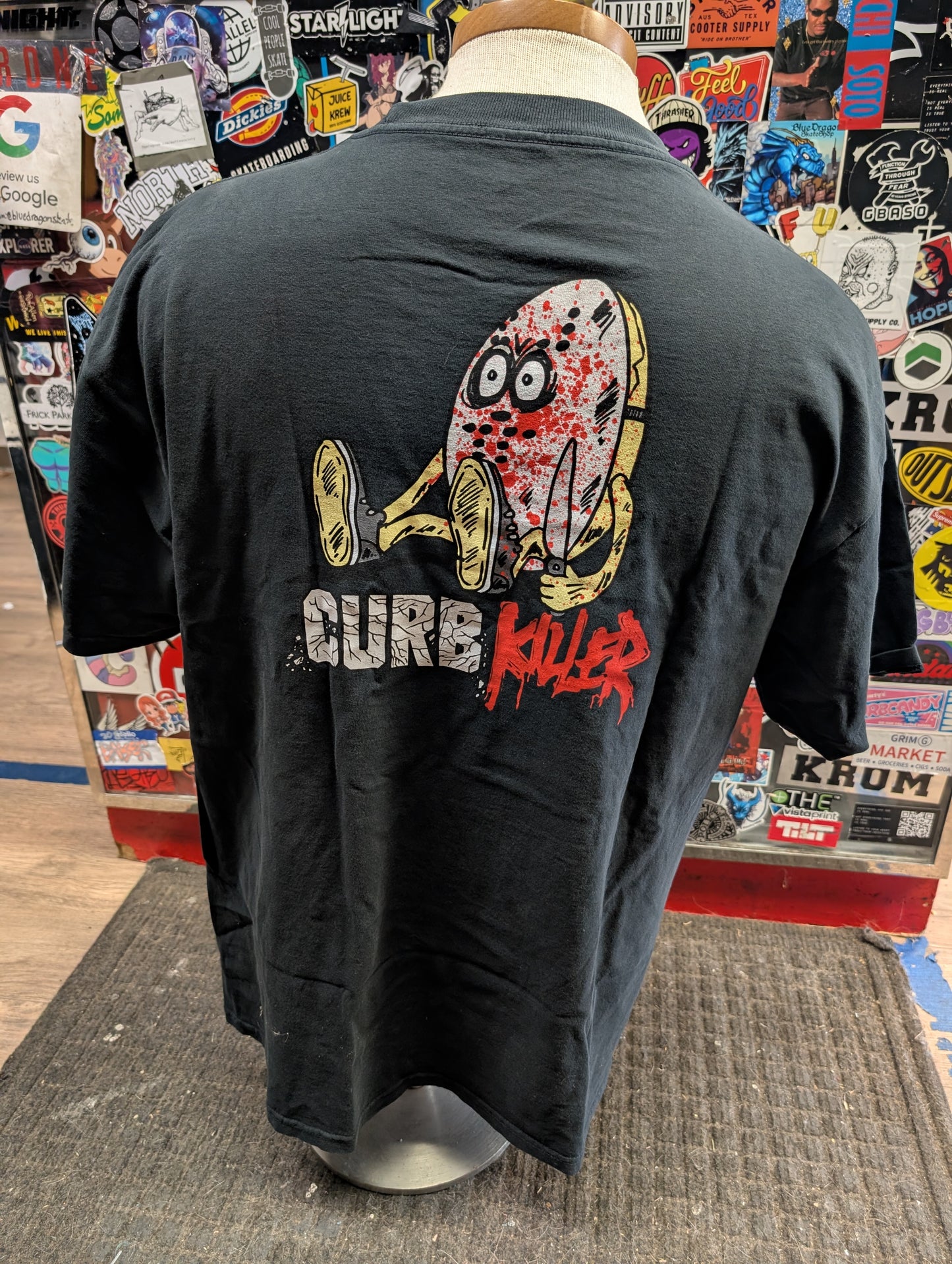 Slappy x Heroin - Curb Killer shirt (black)