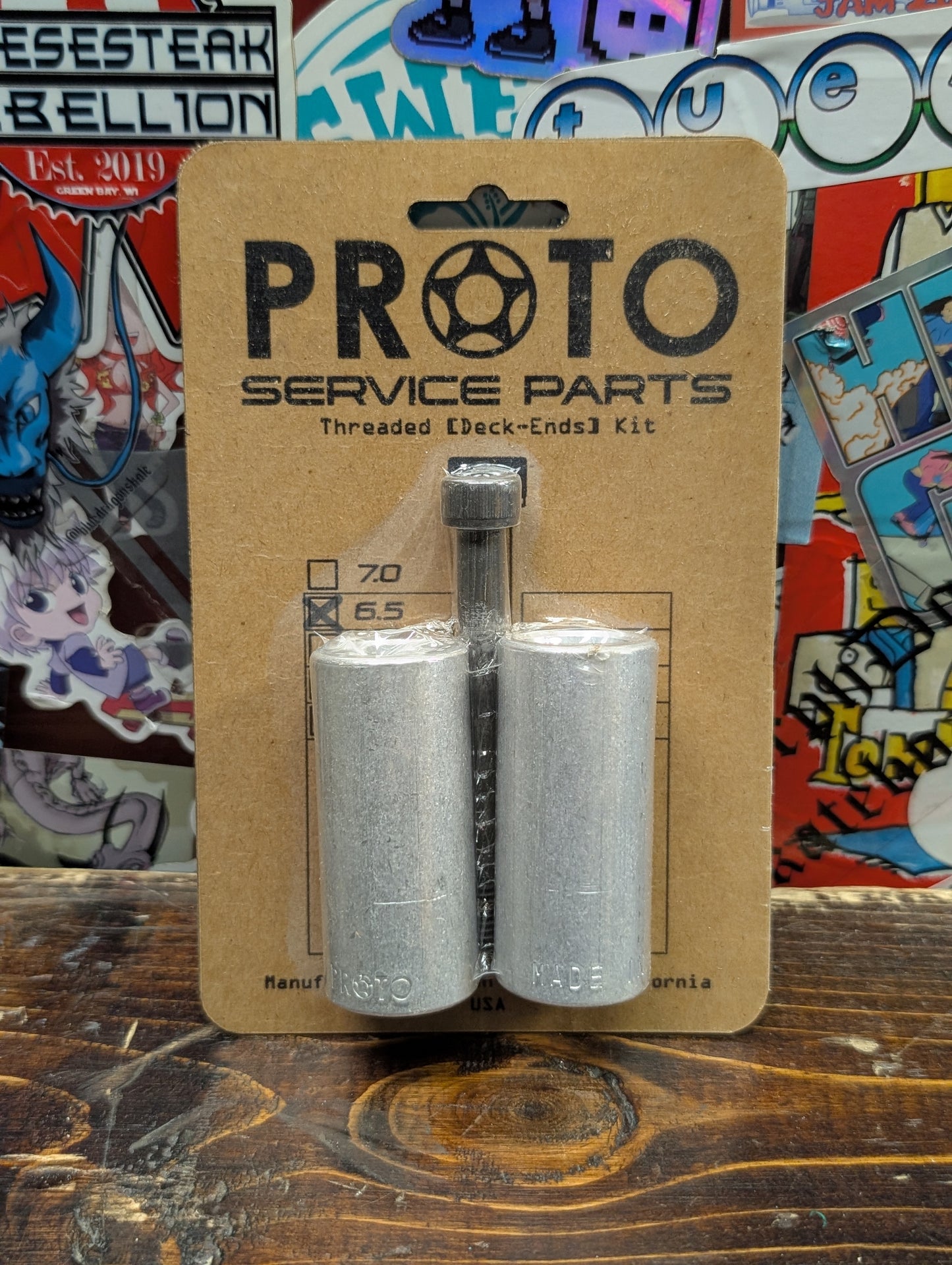 Proto - 6.5" Threaded deck end (raw)