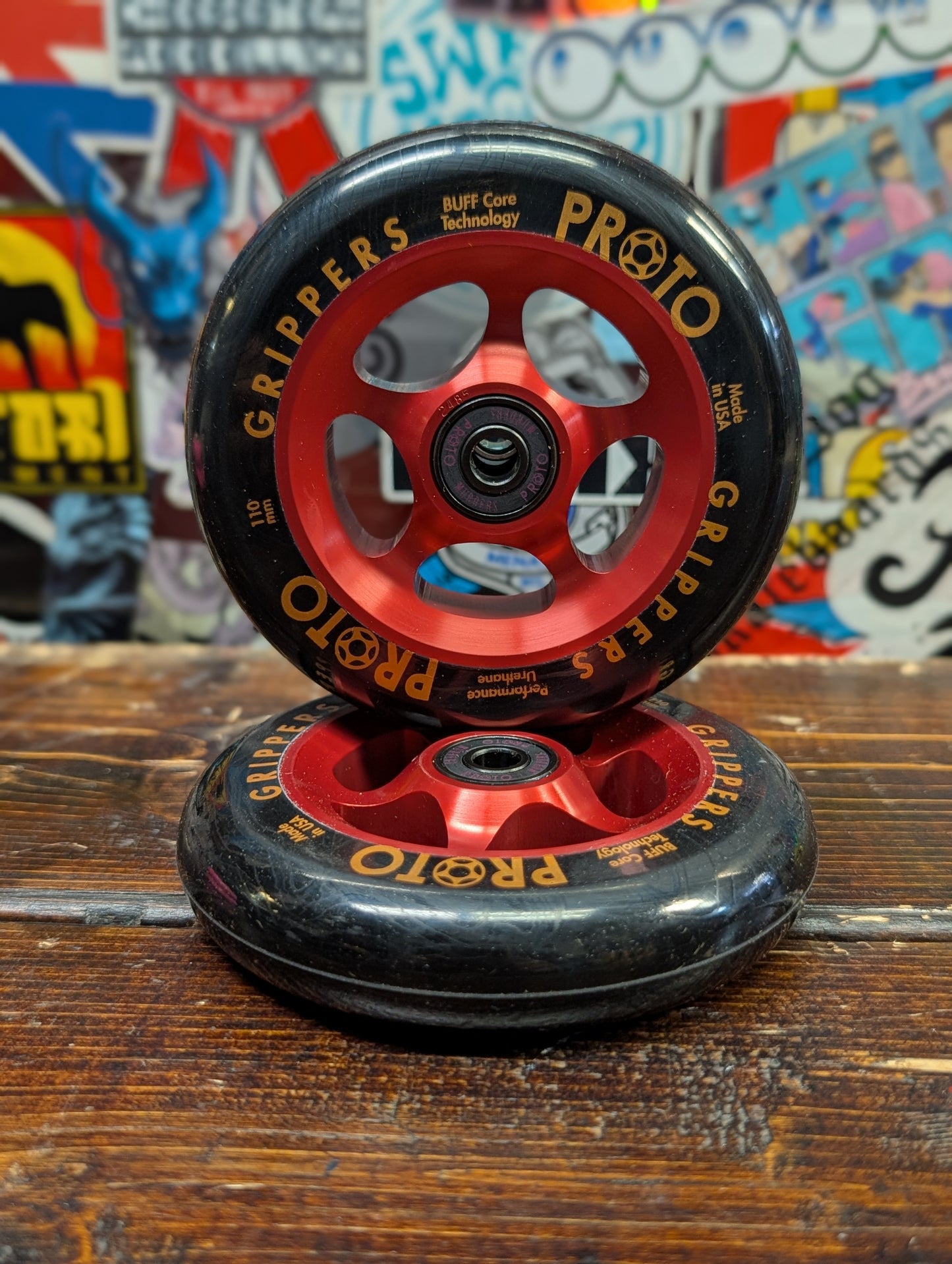 Proto - Gripper wheels (red/black)