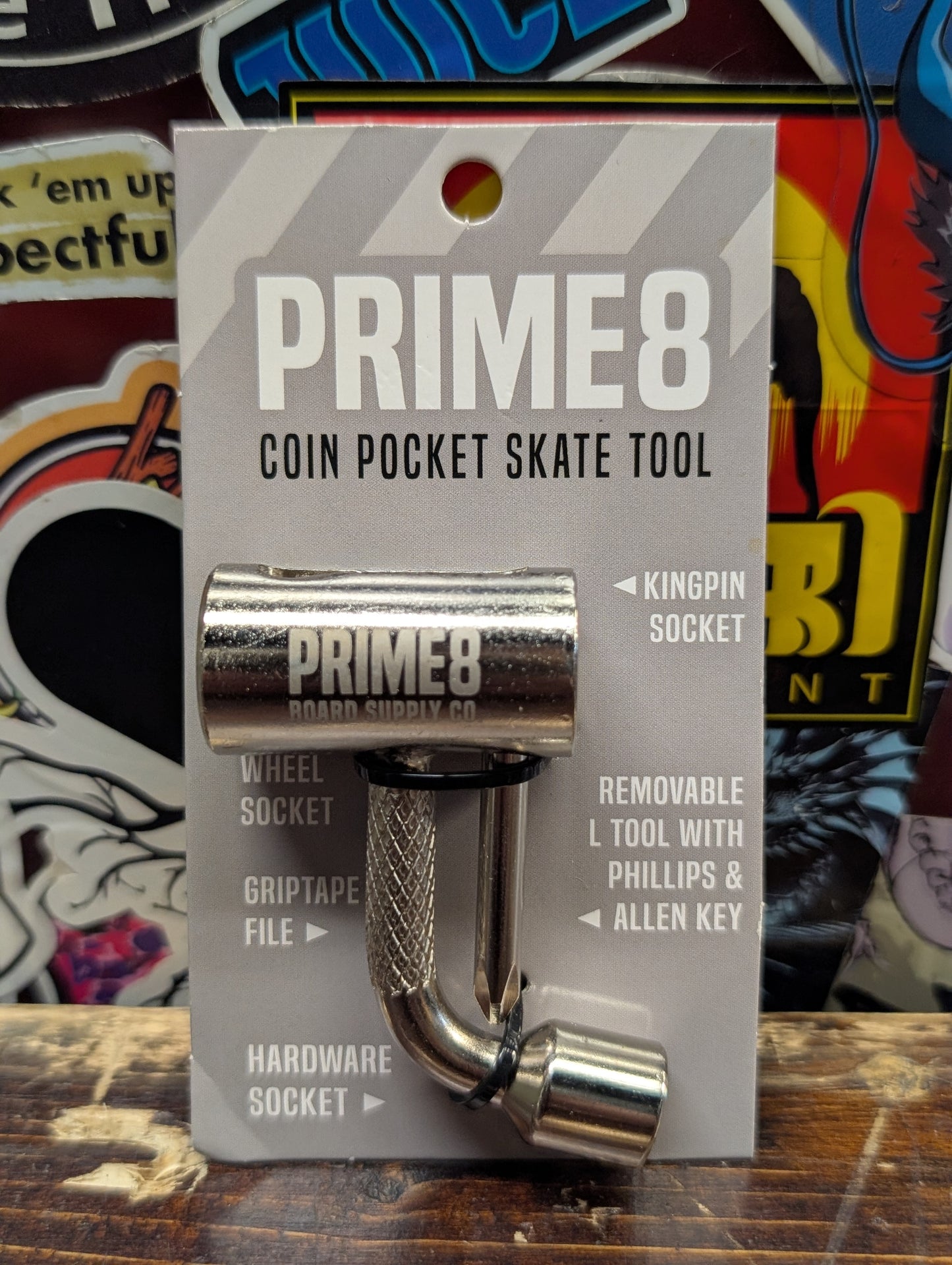 Prime8 - Coin Pocket tool (silver)