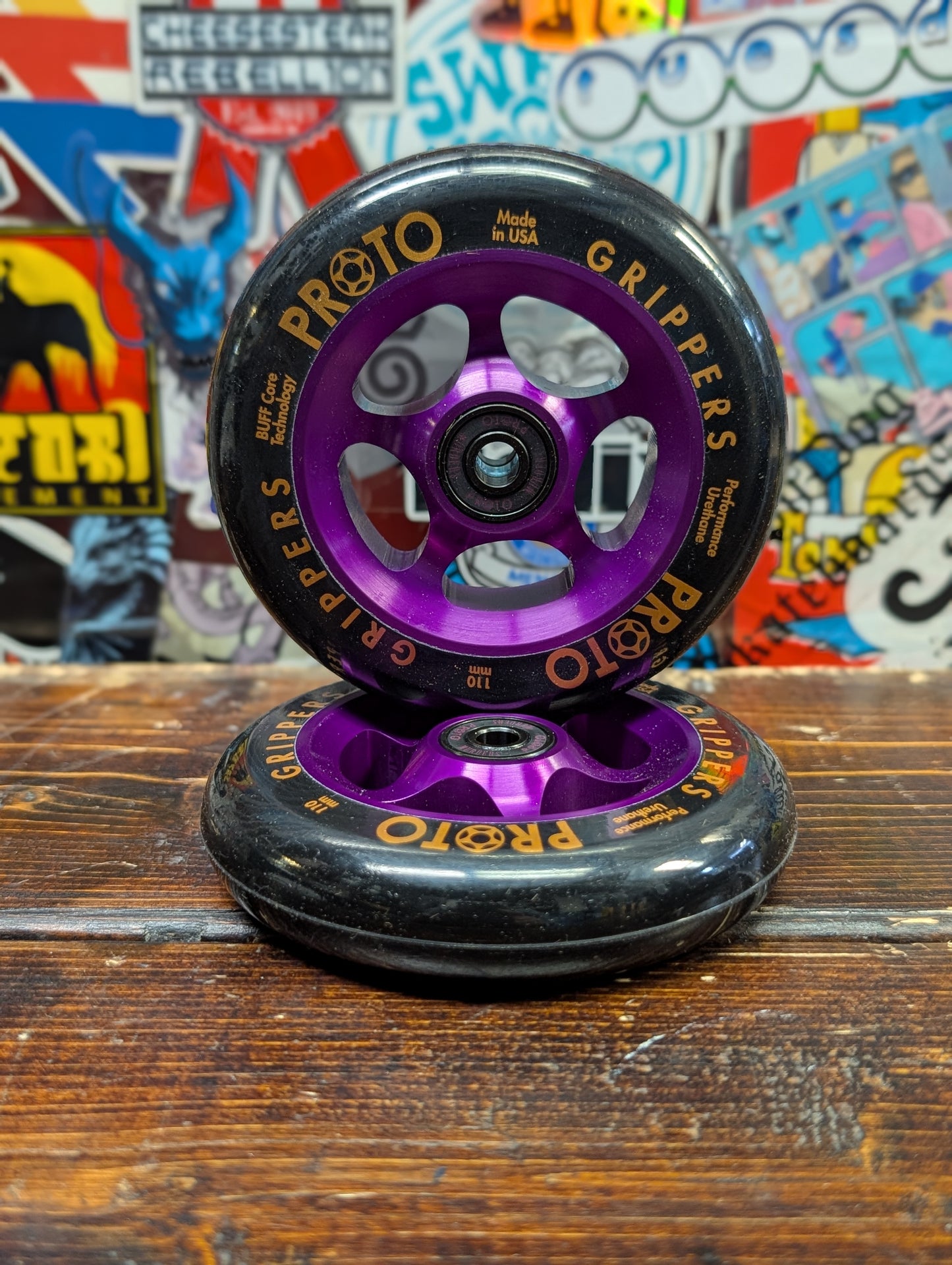 Proto - Gripper wheels (purple/black)