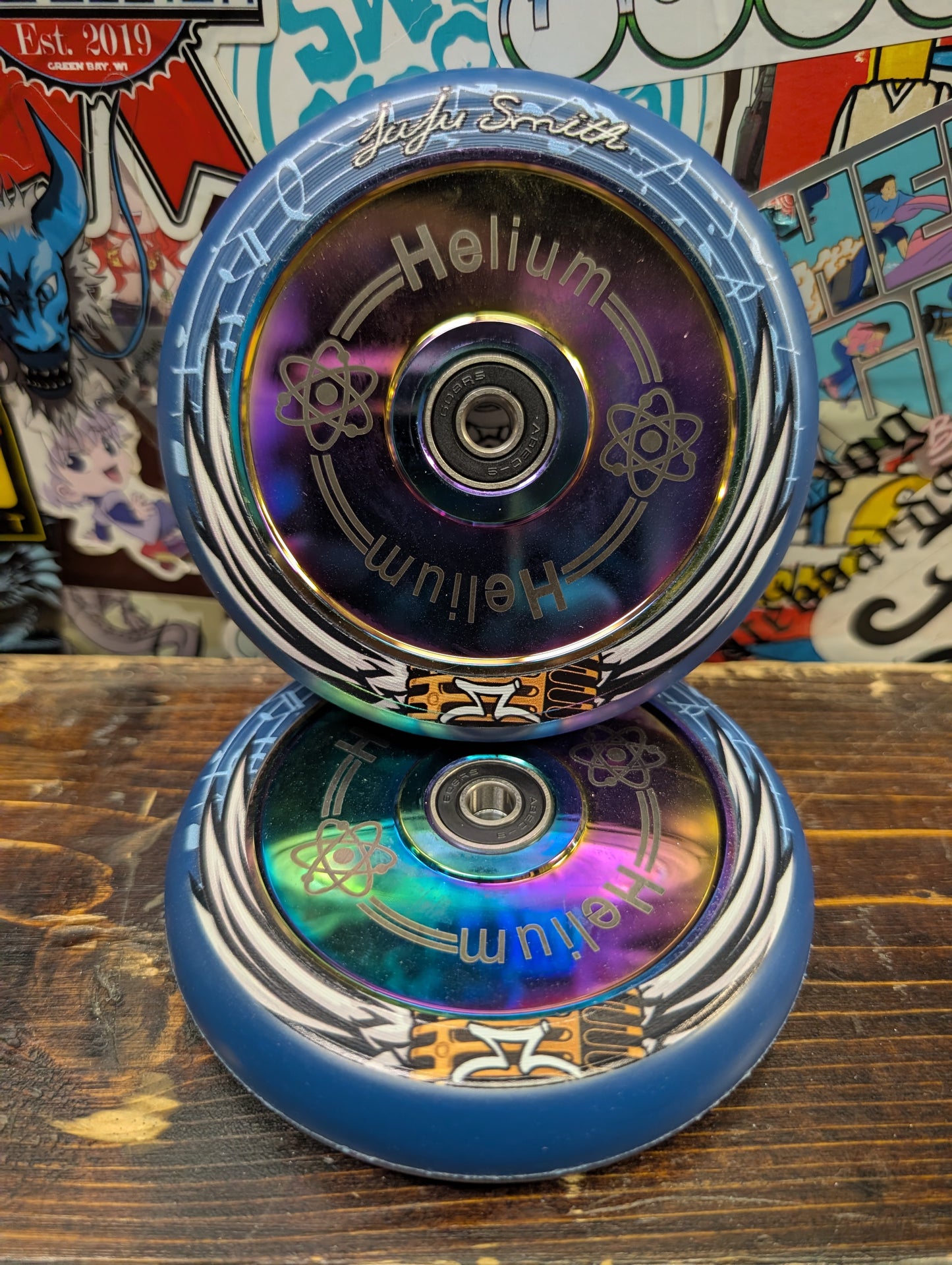AO - Juju Helium wheels (blue/neo)