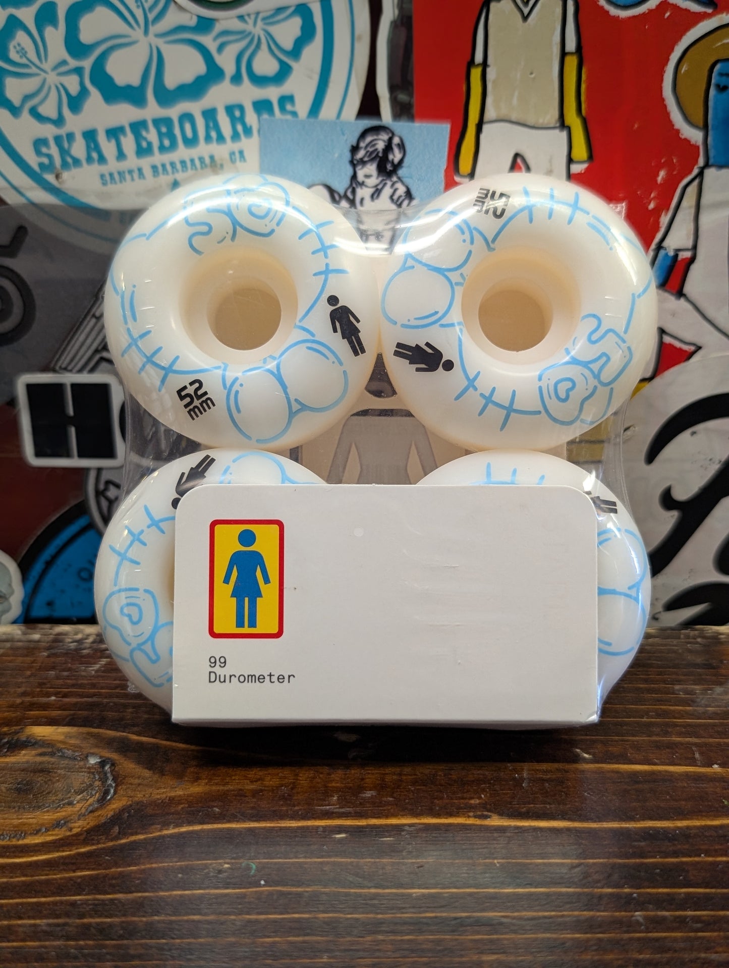 Girl x Hello Kitty wheels (blue/white)
