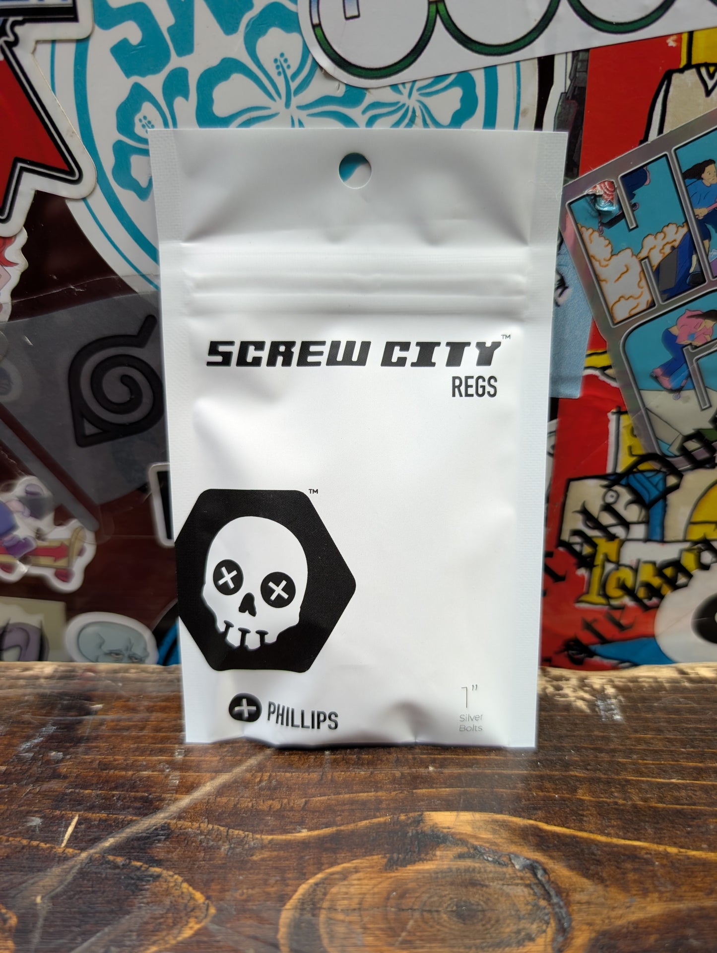 Screw City - 1" Phillip bolts (black)