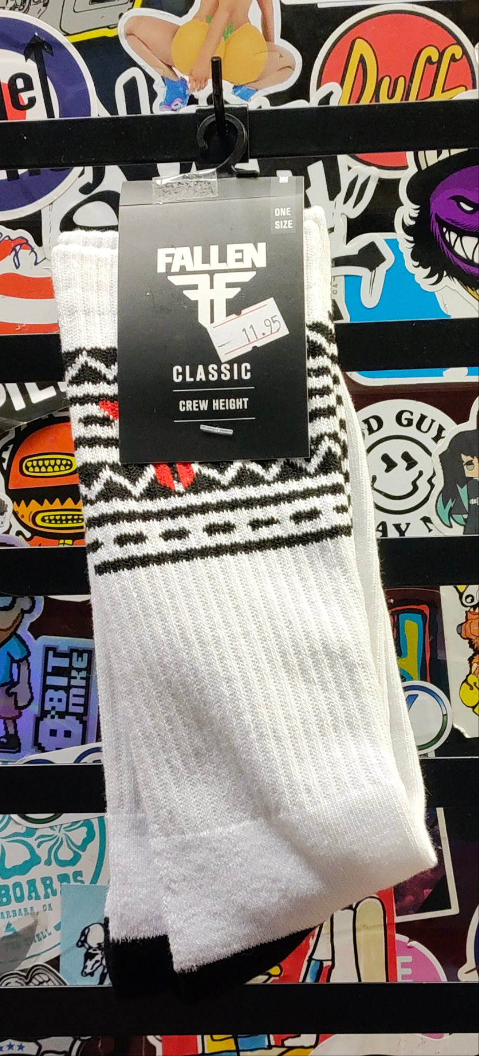 Fallen - Navajo socks (white/black)