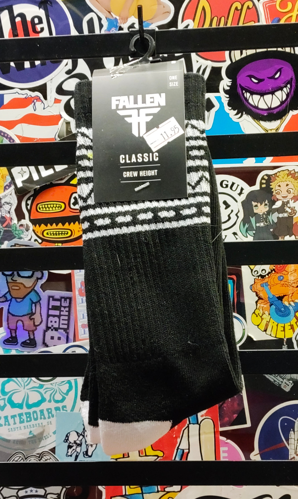 Fallen - Navajo sock (black/white)