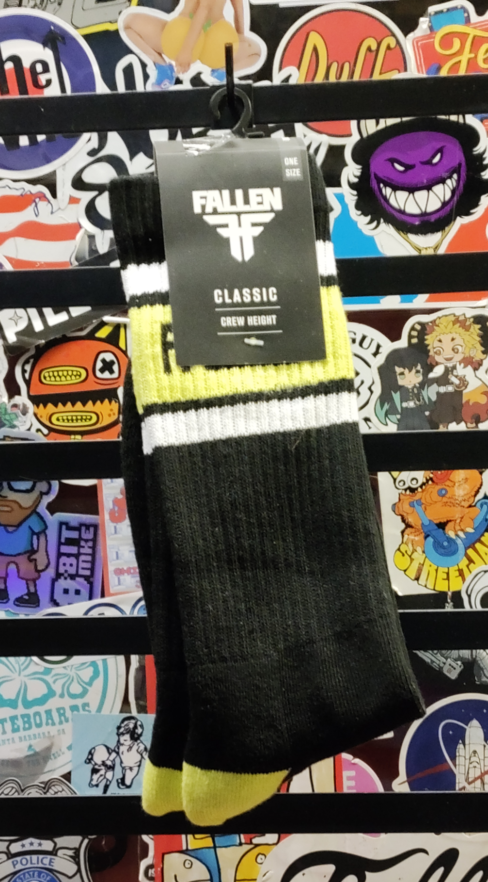 Fallen - Uni II socks (black/lime)