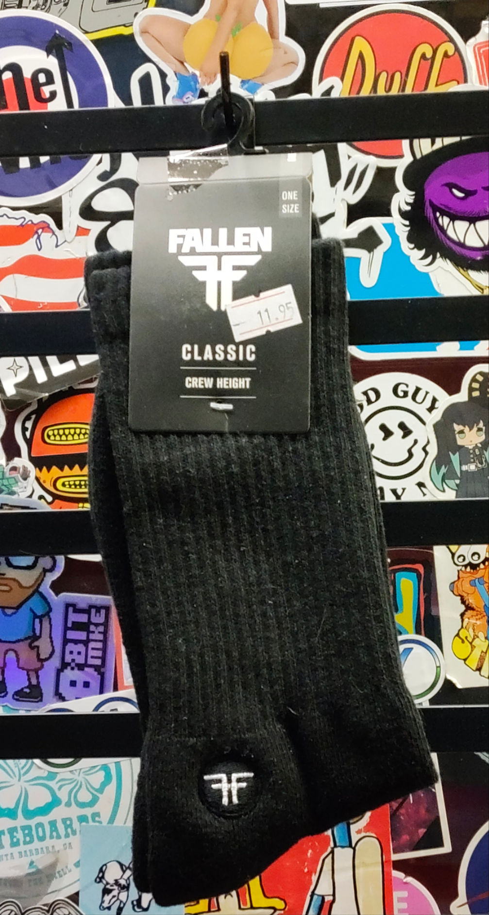 Fallen - Patch socks (black)