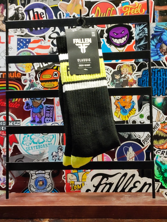 Fallen - Uni II socks (black/lime)