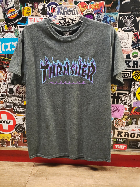 Thrasher - Flame (gray/purple/sky blue)