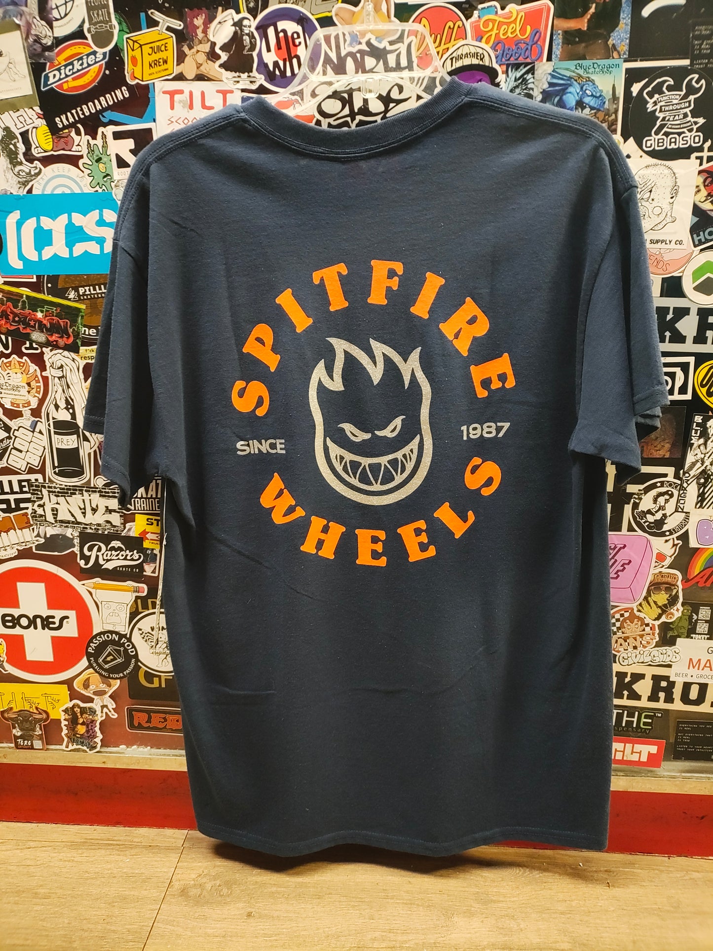 Spitfire - Big Head Pocket (navy/orange)