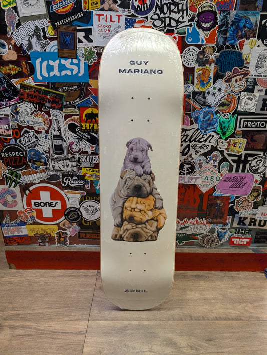 April - The Dogs deck (cream) 8.5"
