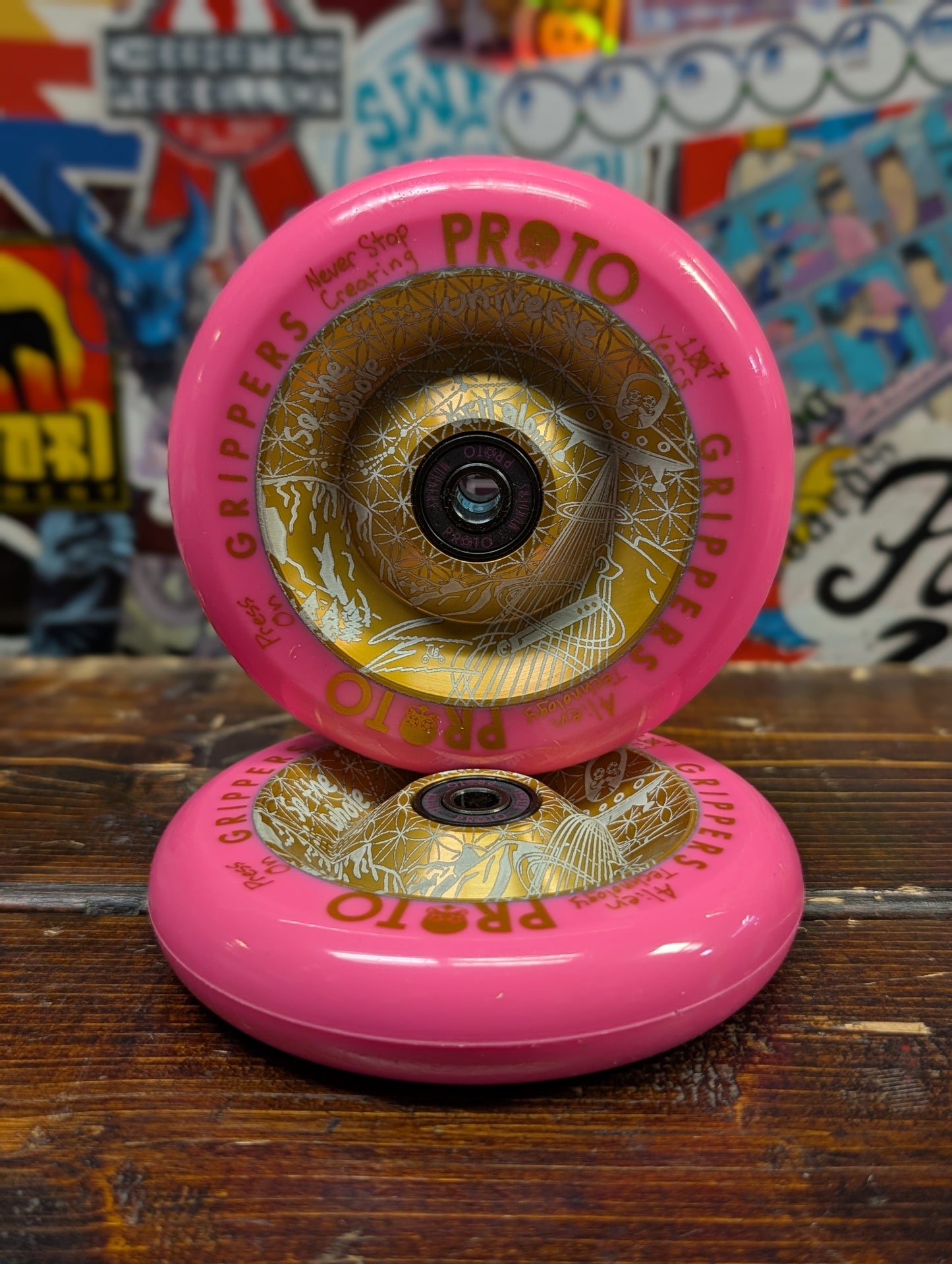 Proto - Moon Child gripper wheels (pink/gold)