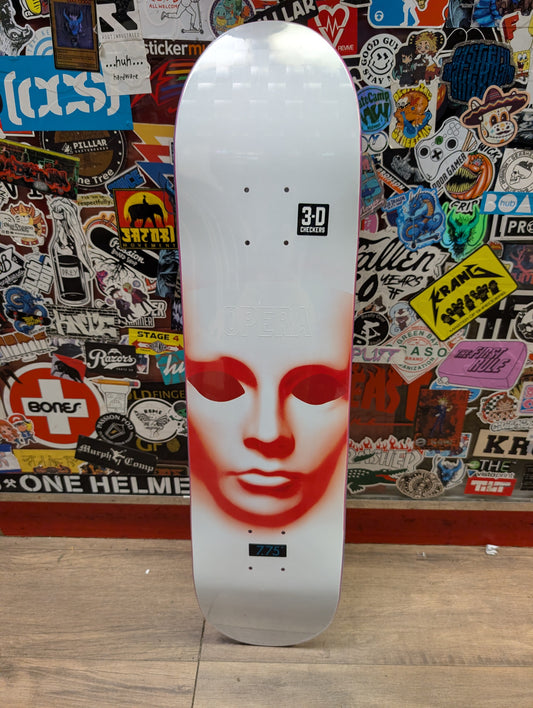 Opera - Face deck 7.75" (white/red)