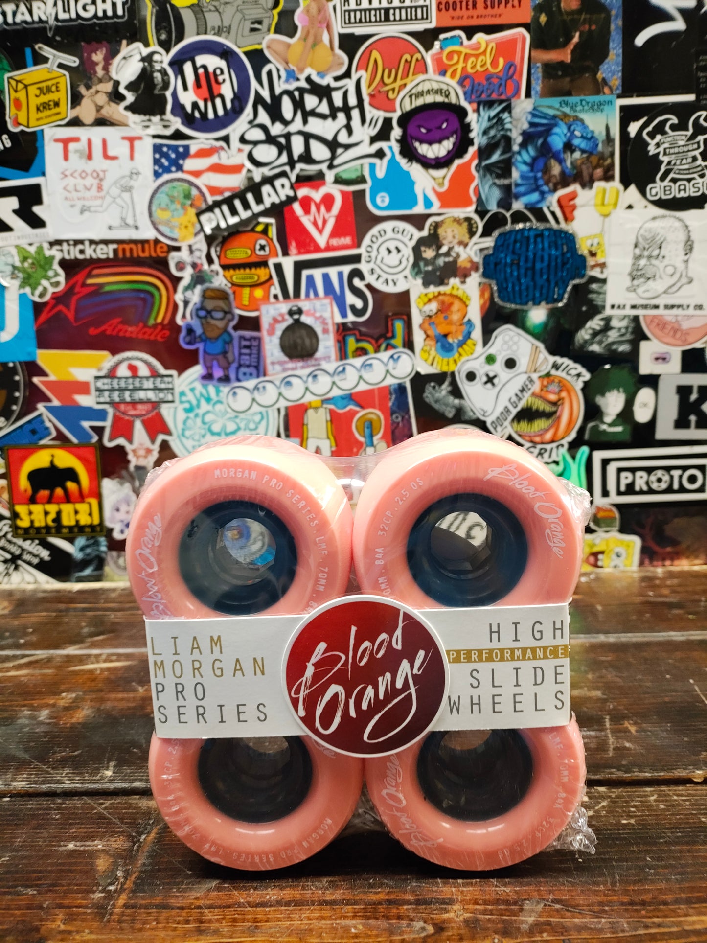 Blood Orange - Liam Morgan Slide wheels (peach/navy)