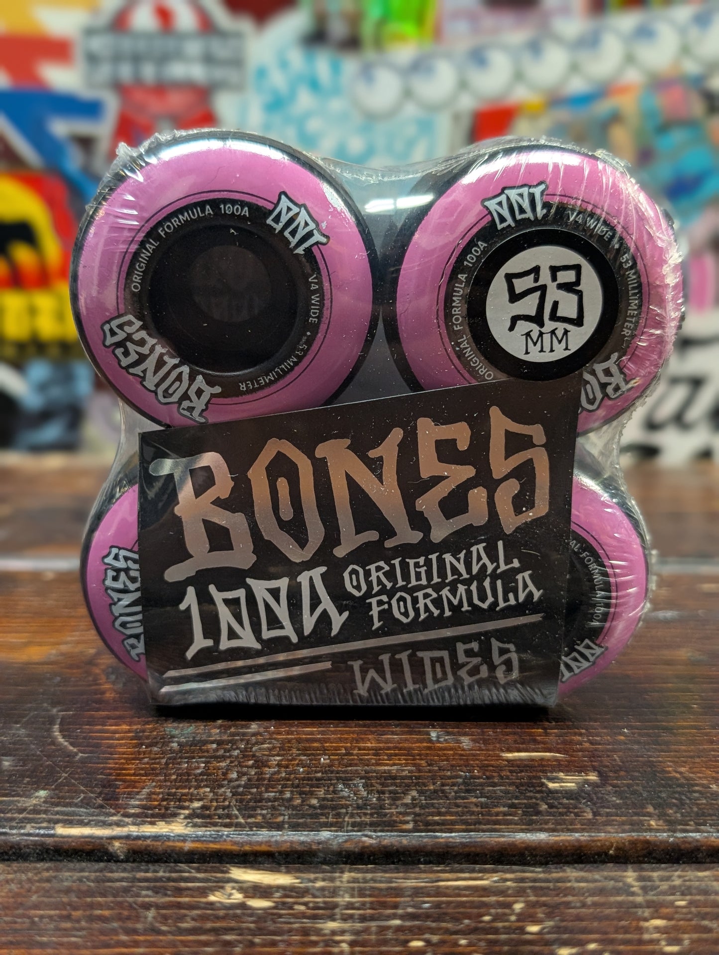 Bones - Wides wheels 100a 53mm (pink/black)