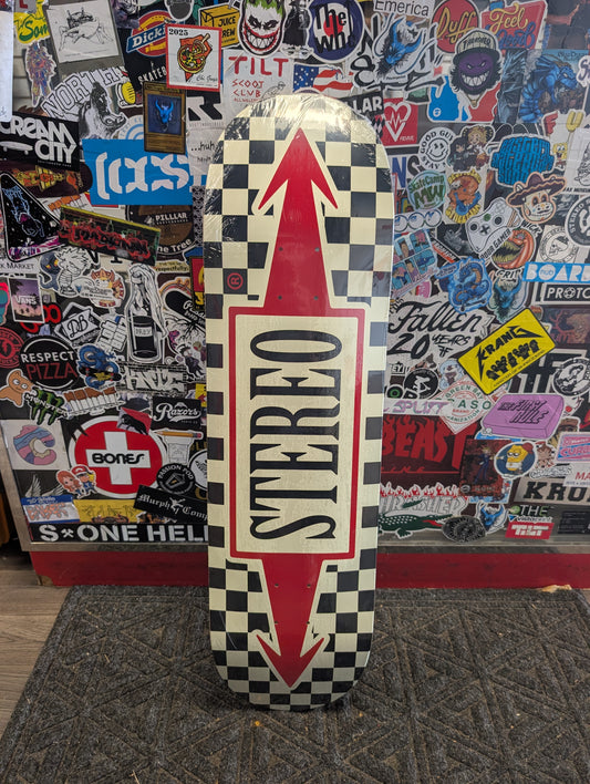 Stereo - Checkered Logo (red/off white)