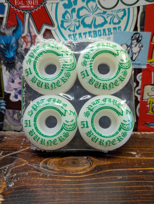 Spitfire - Burner wheels (green/white)